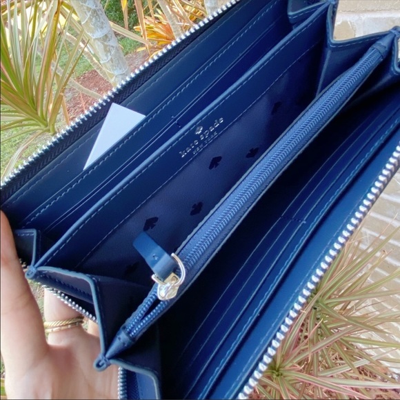 NWT Kate Spade Floral Large Zip-Around Wallet - Picture 5 of 5